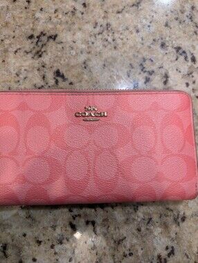 Coach Pink Signature Wallet
